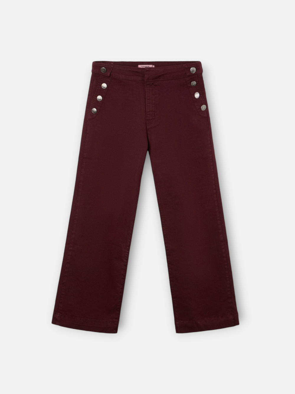 Burgundy sailor pants
