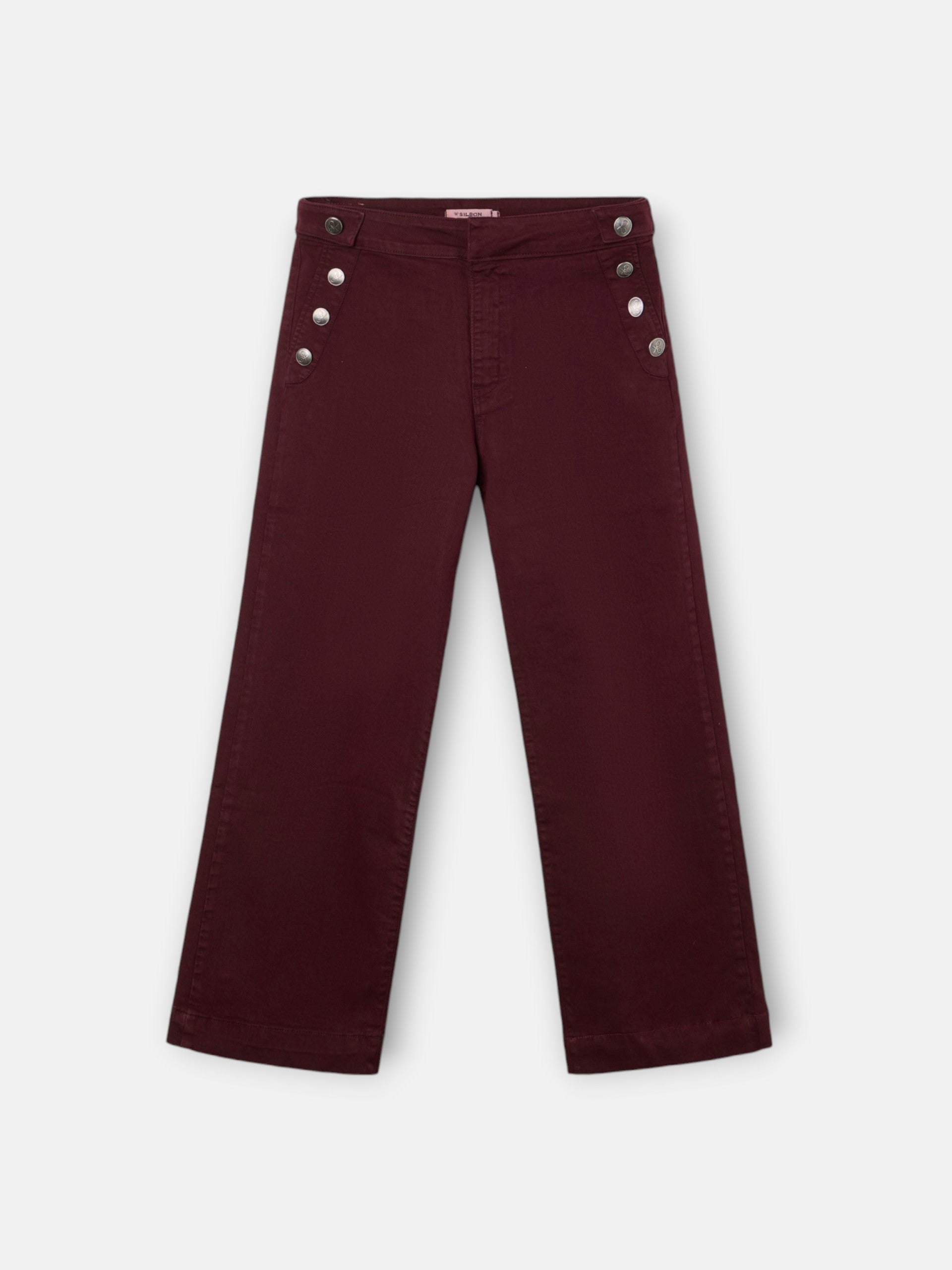 Pantalon marin bordeaux
