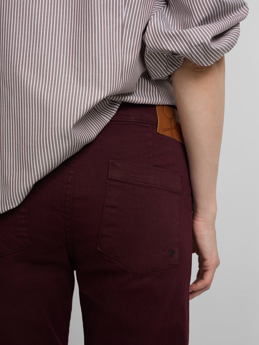Pantalon marinero burdeos