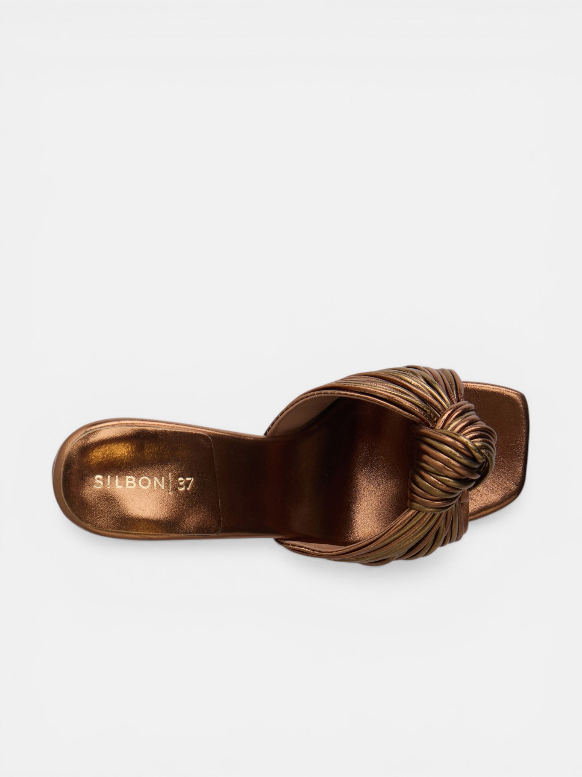 Copper rope heeled sandal