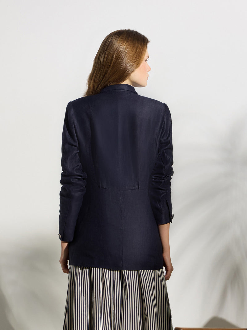 Unique navy blue blazer