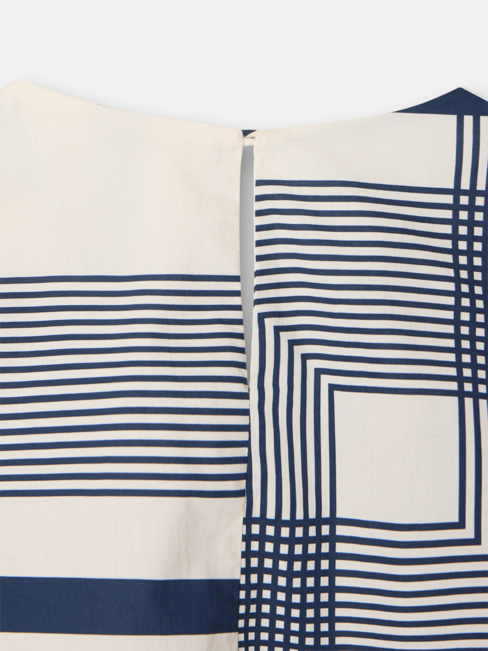 Blouse imprimée bleue unique