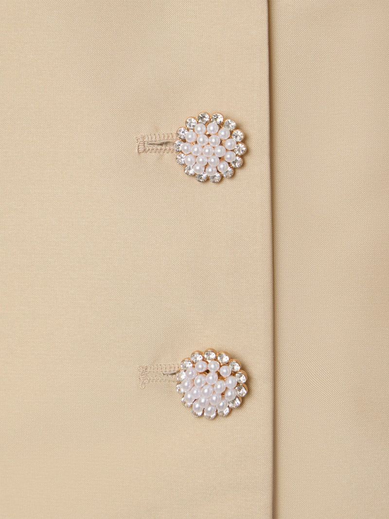 Beige puff sleeve blouse event collection