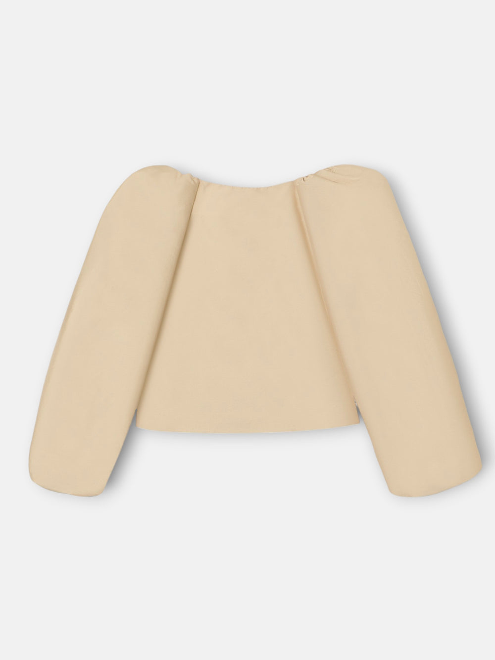 Event collection beige lantern sleeve blouse