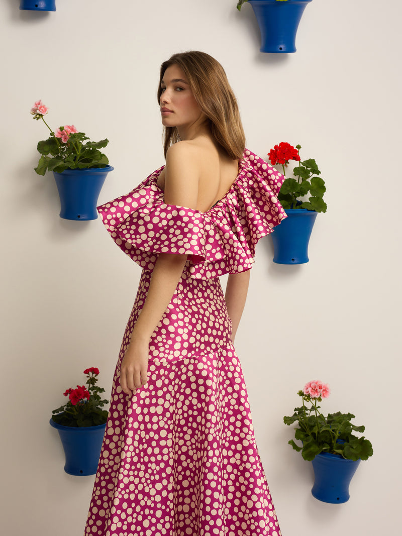 Coleção Top Event estampado roxo