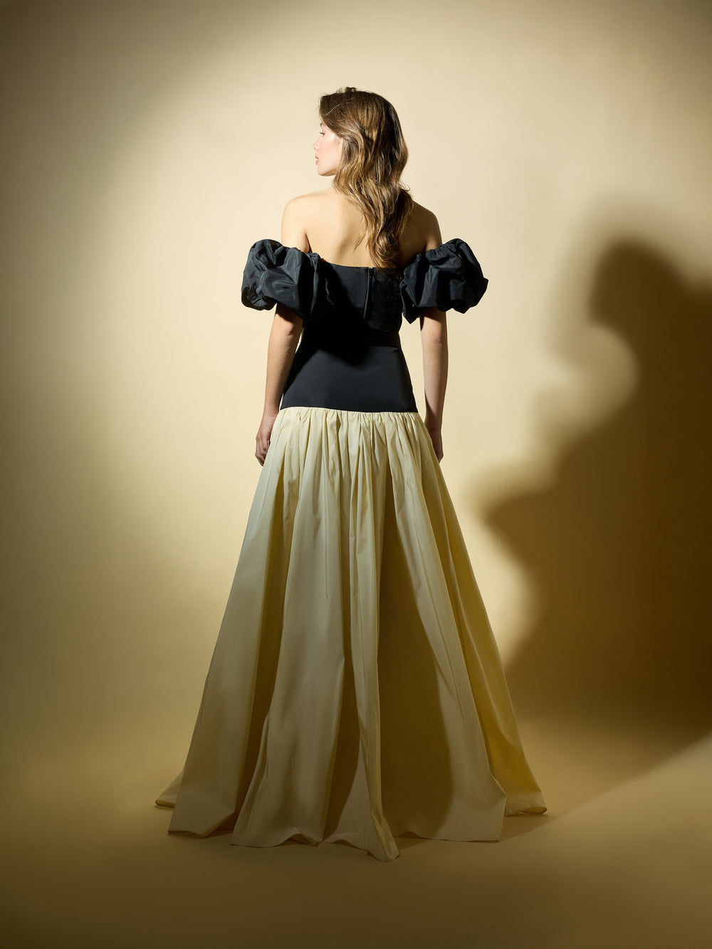 Top CaprilexSilbon tafeta negra