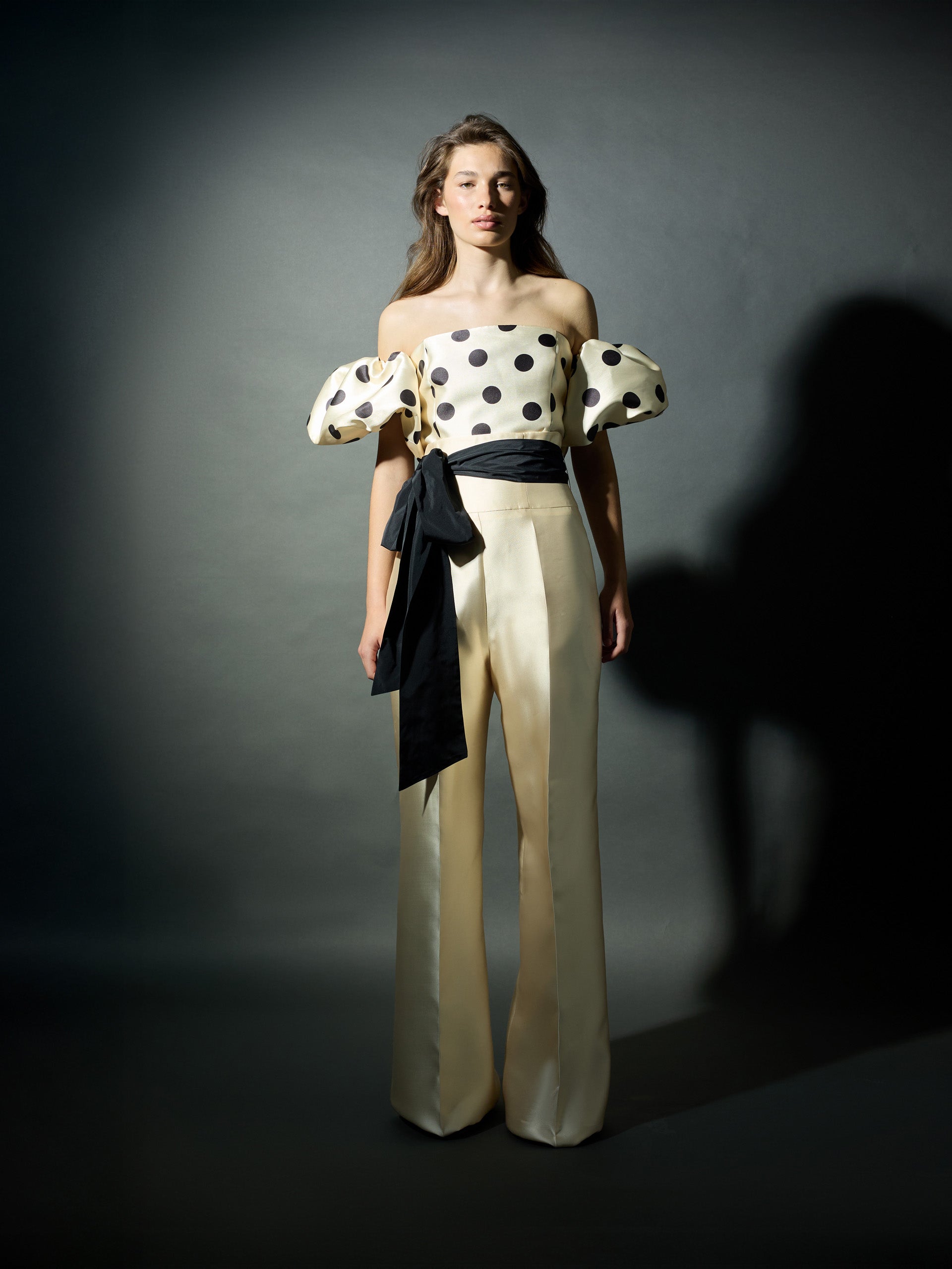 CaprilexSilbon mikado vanilla and black top