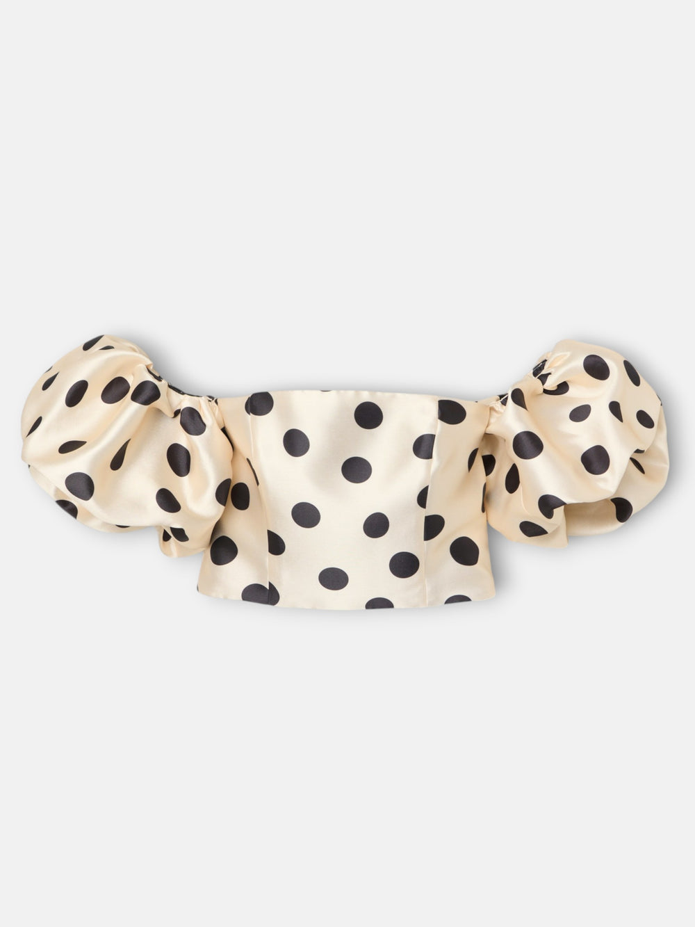 Top CaprilexSilbon mikado vainilla y negro