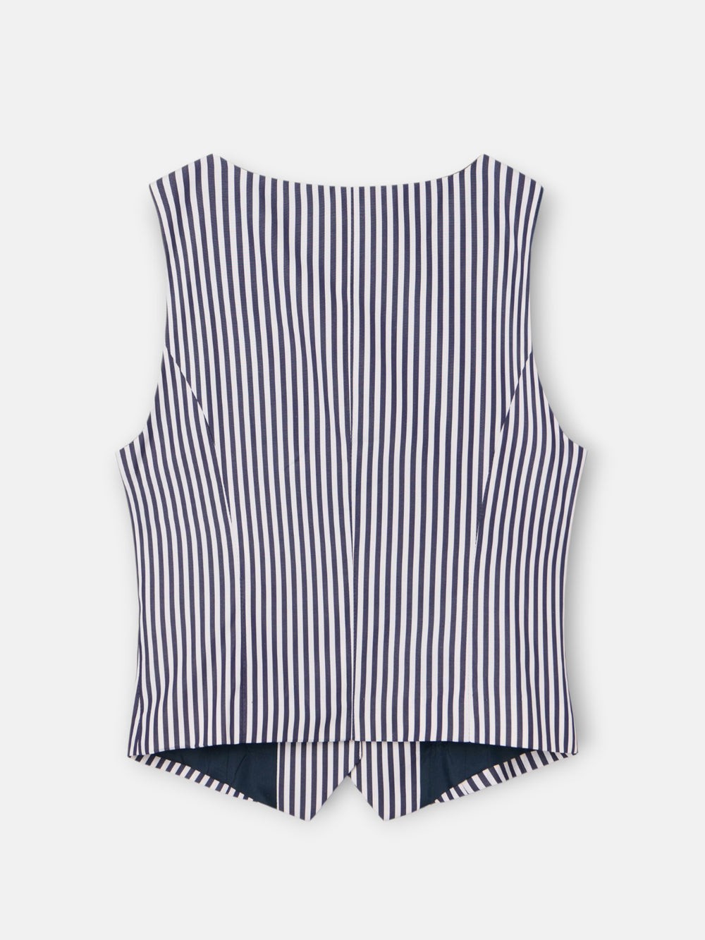 Chaleco unique rayas azul marino y blanco