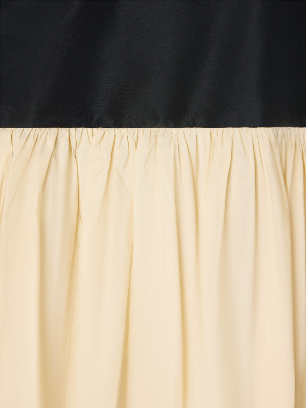 Falda CaprilexSilbon tafeta vainilla y negro