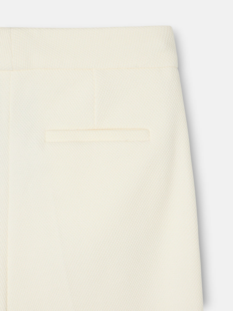 Unique palazzo trousers in raw color