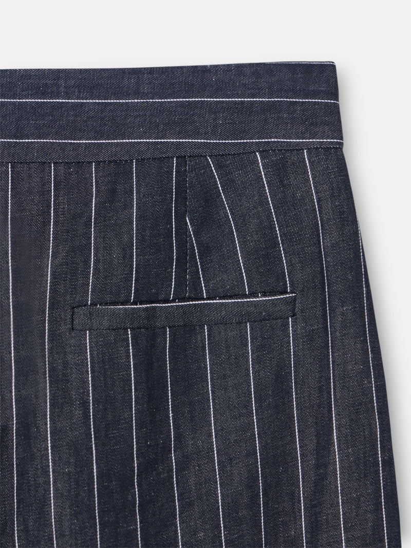 Pantalon unique à rayures diplomatiques gris
