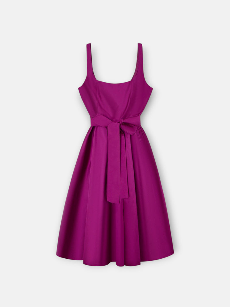 Vestido coleção de eventos tafetá roxo