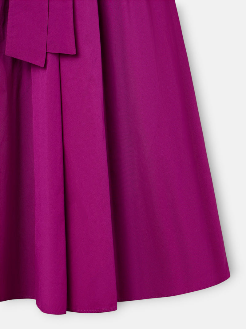 Vestido coleção de eventos tafetá roxo