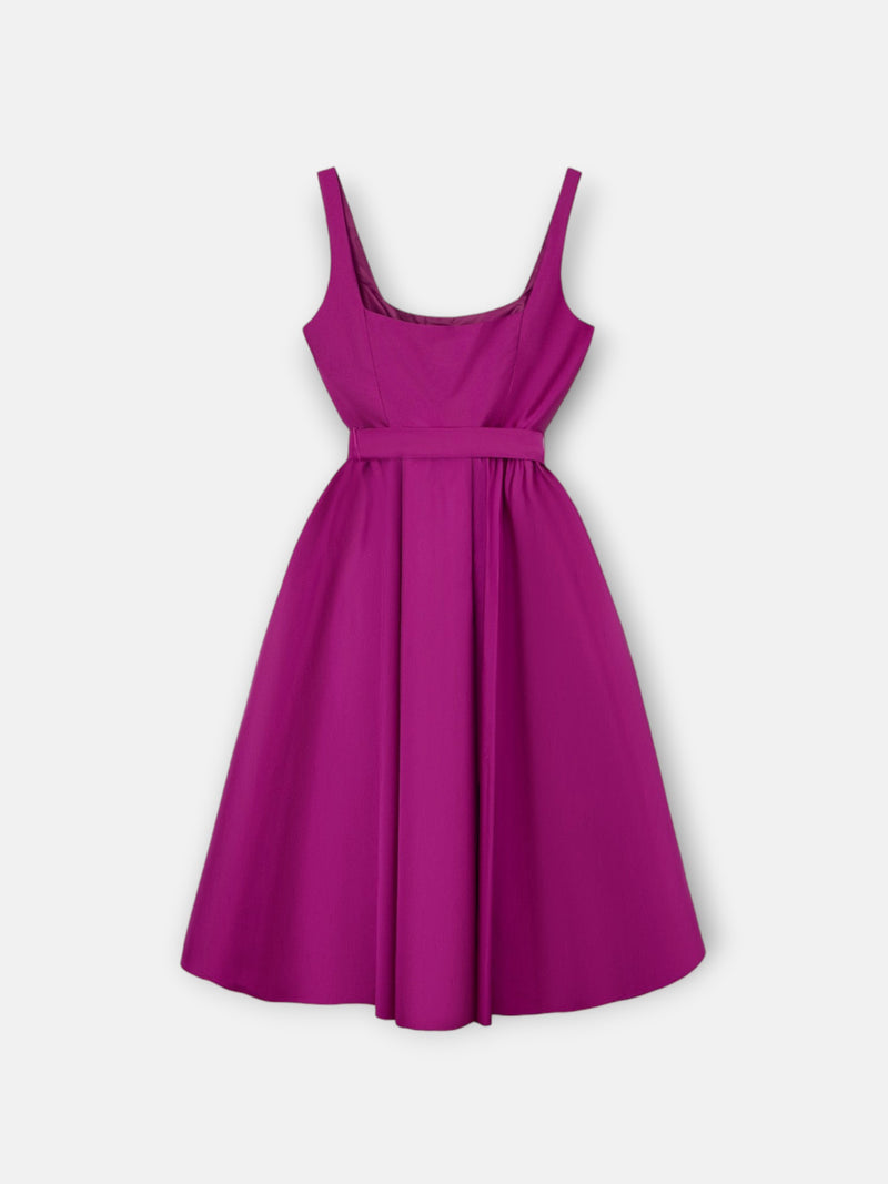 Vestido coleção de eventos tafetá roxo