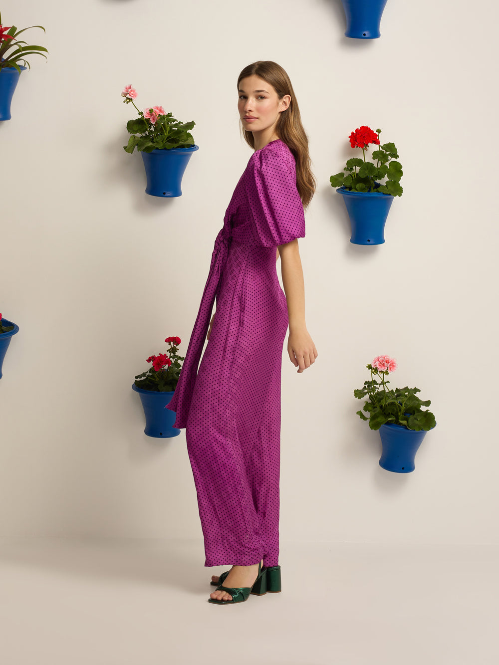 Mono event collection polka dot knot purple