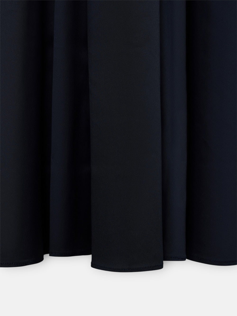 Robe-chemise unique bleu marine et blanche