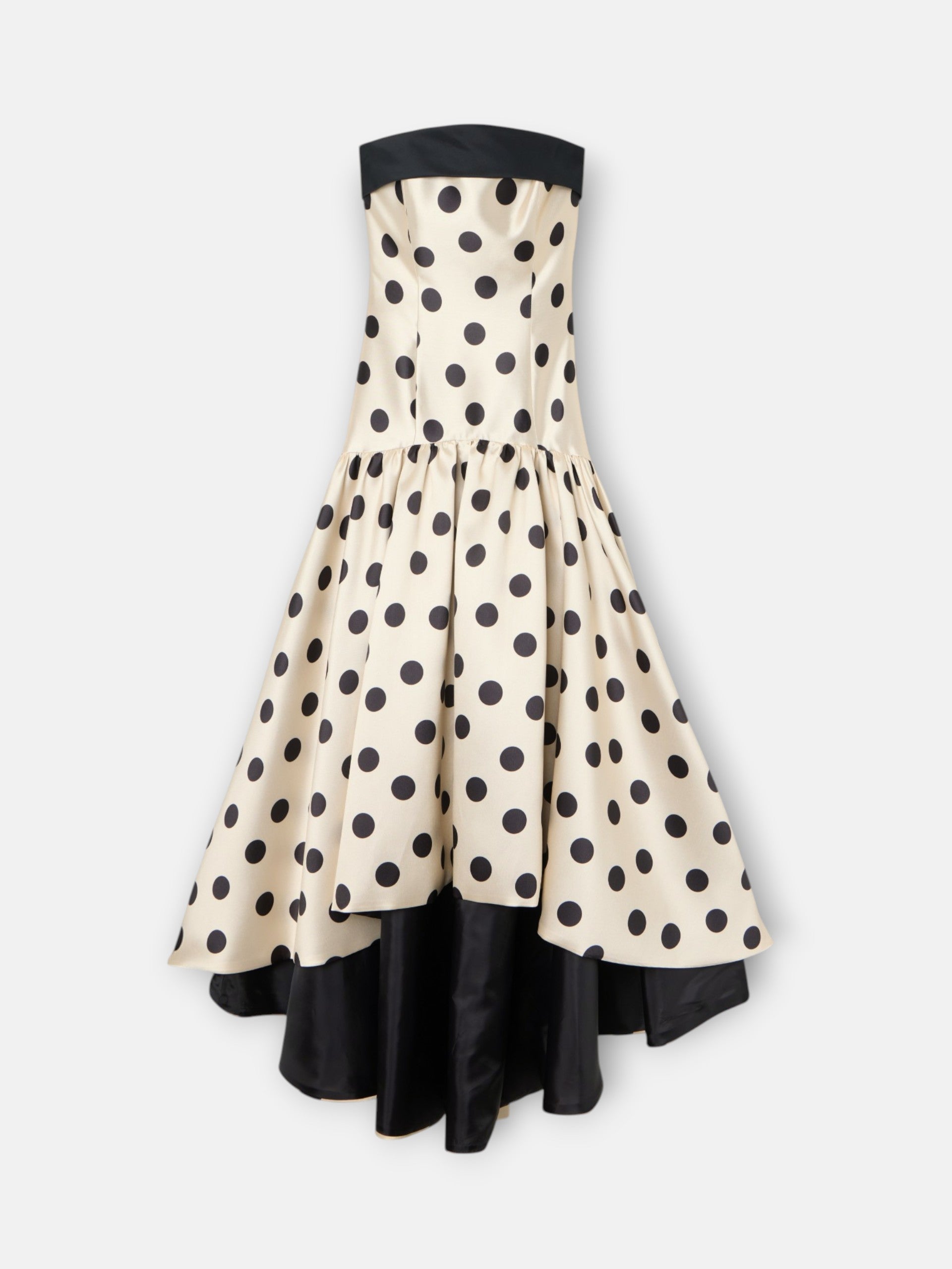 Robe CaprilexSilbon à pois vanille et noir