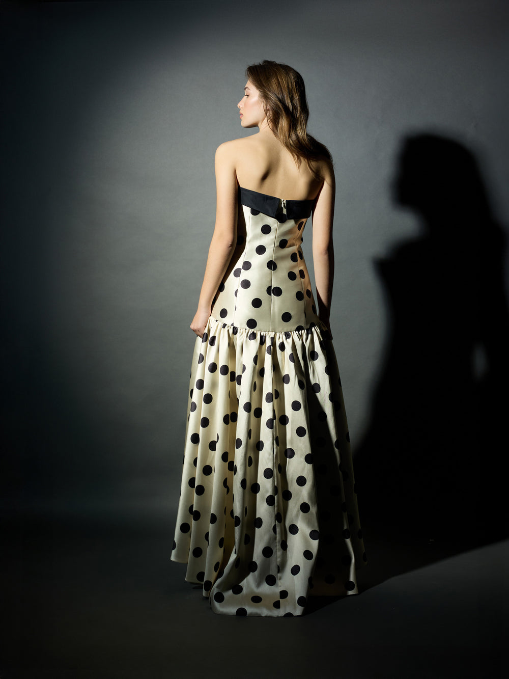 Vestido CaprilexSilbon lunar vainilla y negro