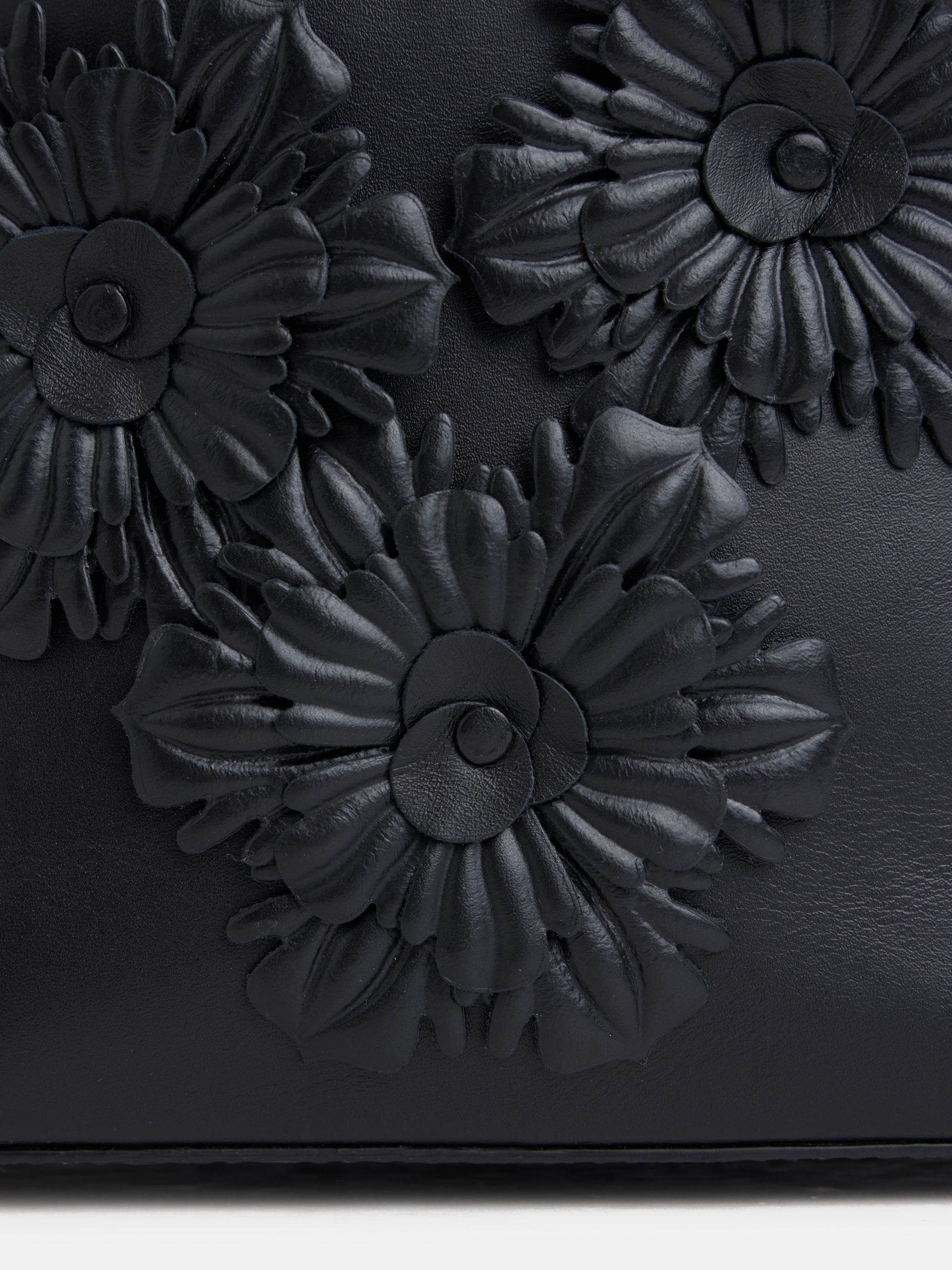 Sac de soirée en nappa noir à anses