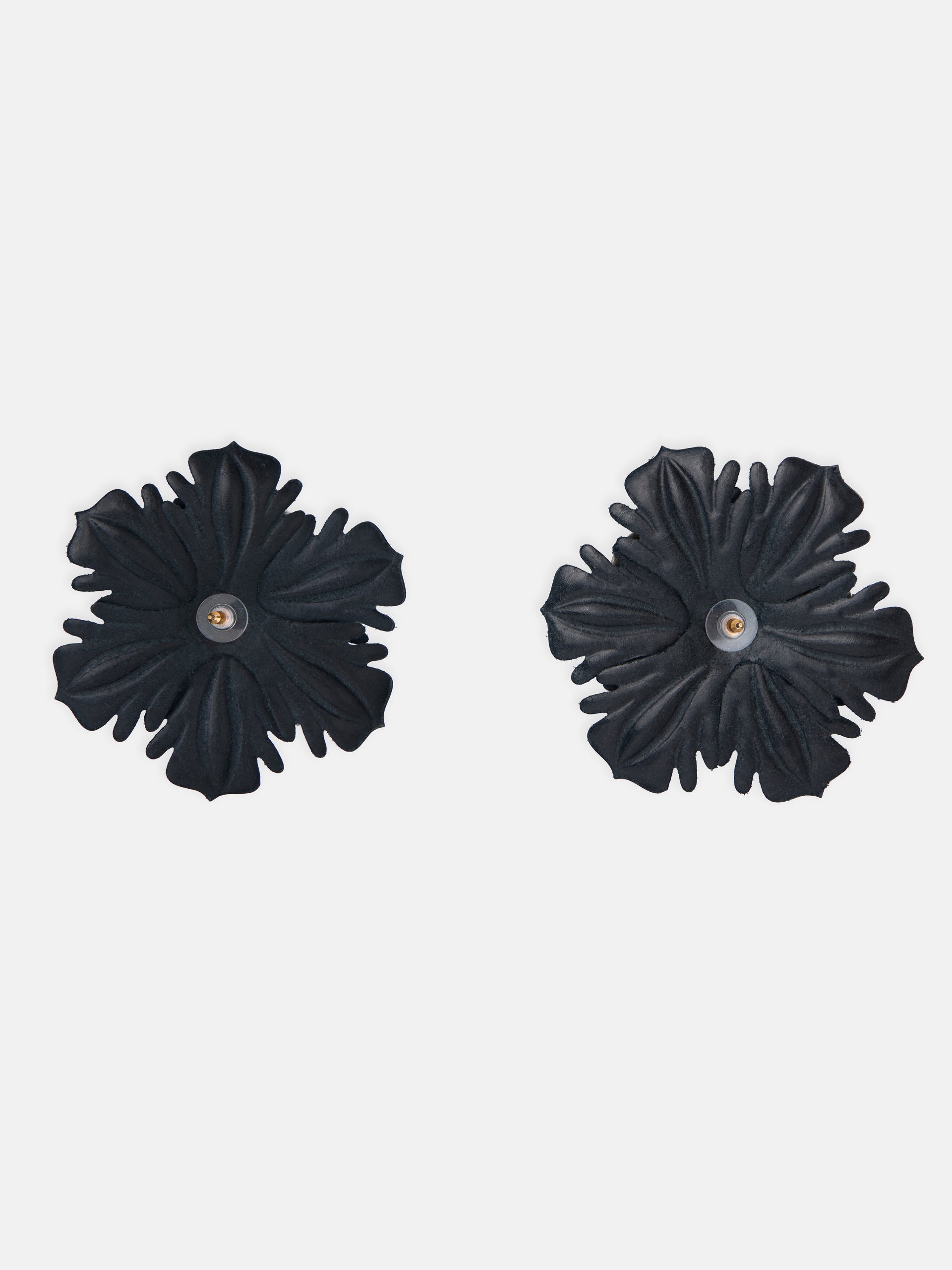 Pendientes velada flor napa bicolor