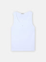 Camiseta tank woman blanca aplicacion cristal