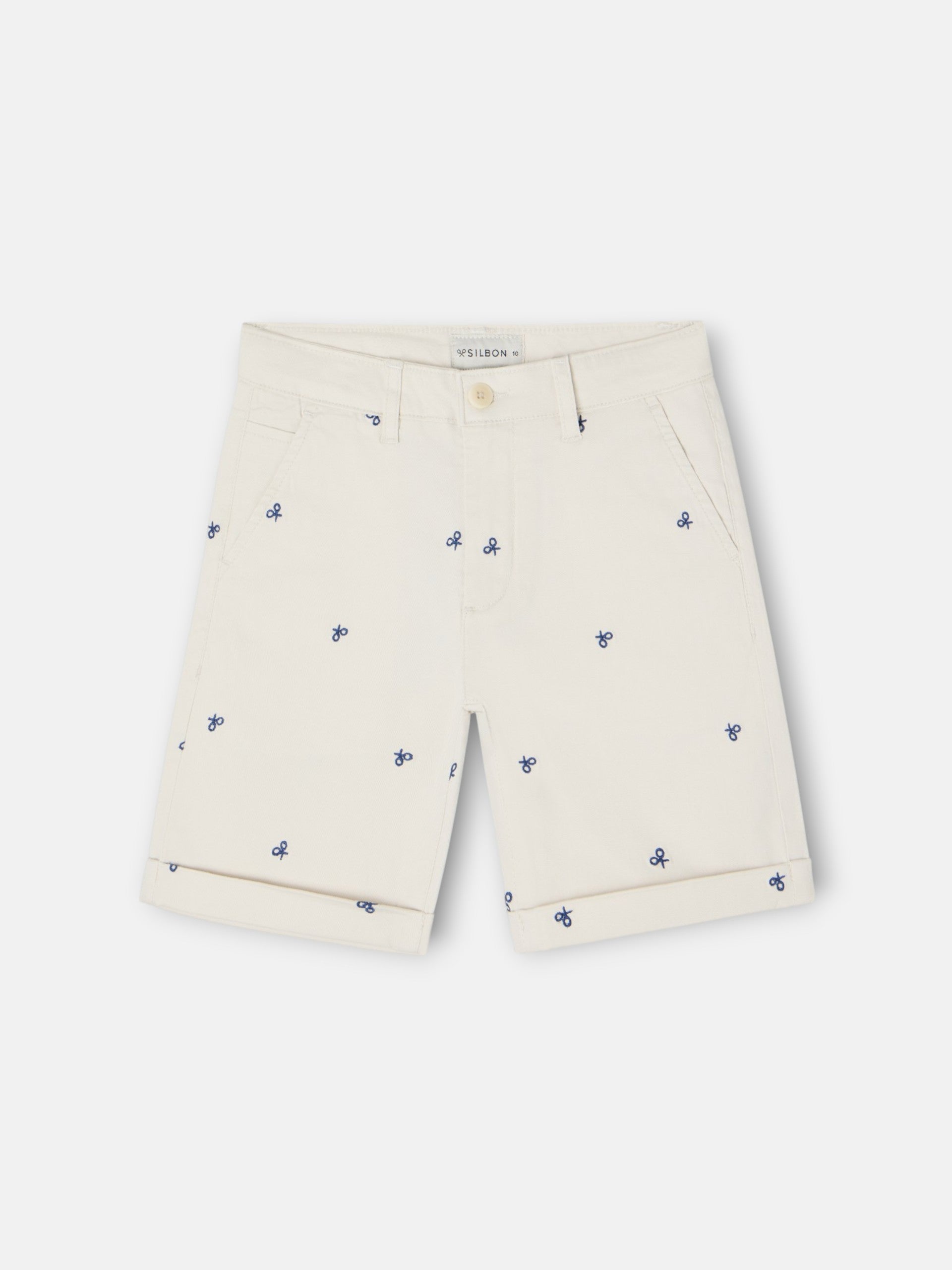 Bermuda enfant petit multiraquette bleu pierre