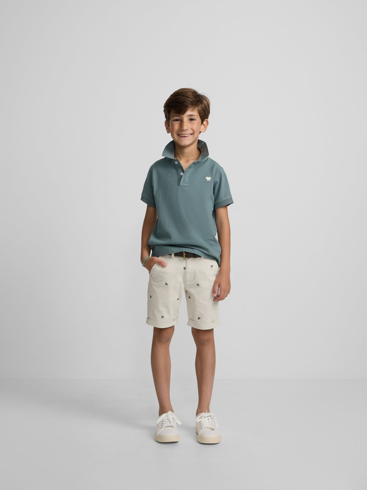 Bermuda kids petit multiraqueta azul piedra