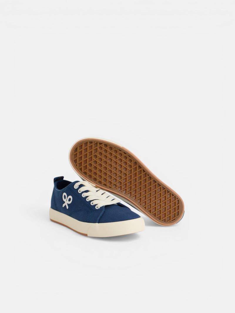 Zapatilla kids clasica lona azul marino