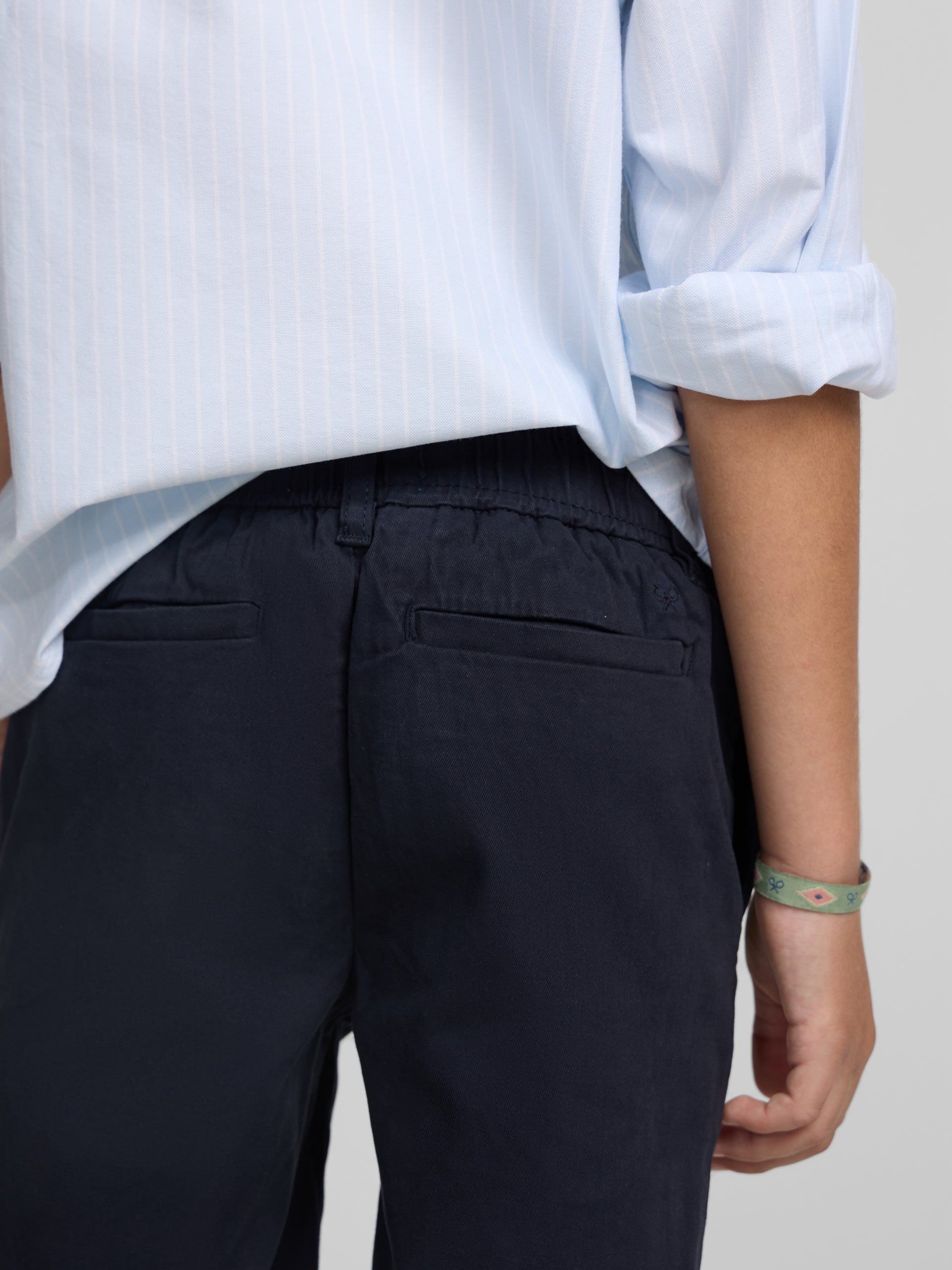 Classic navy blue kids' Bermuda shorts