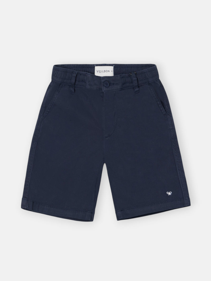 Bermuda enfant sport bleu marine