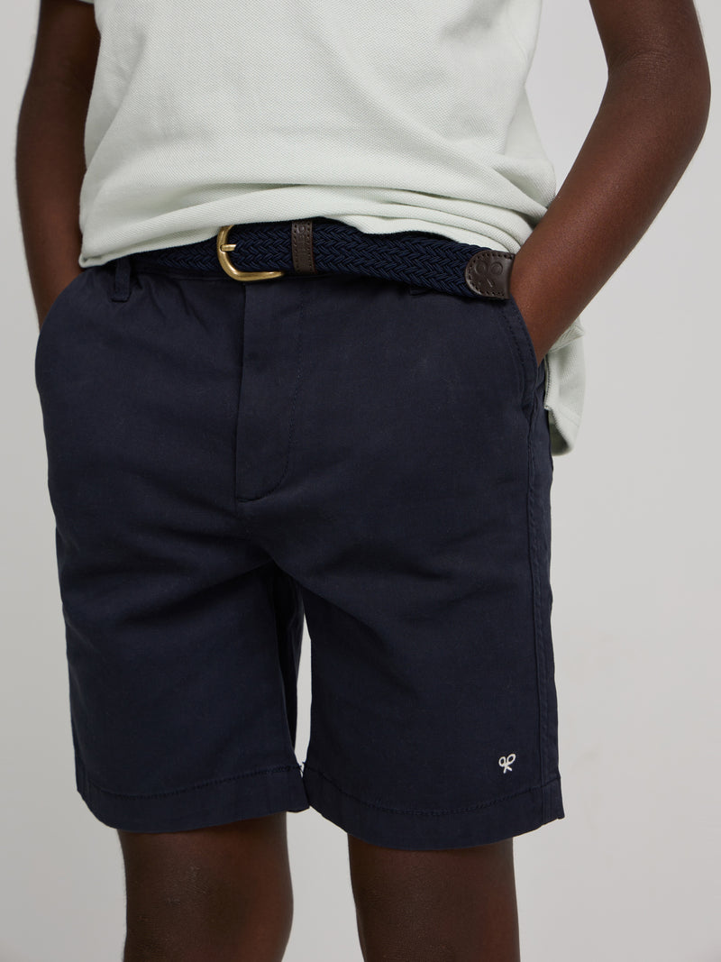 Bermuda enfant sport bleu marine