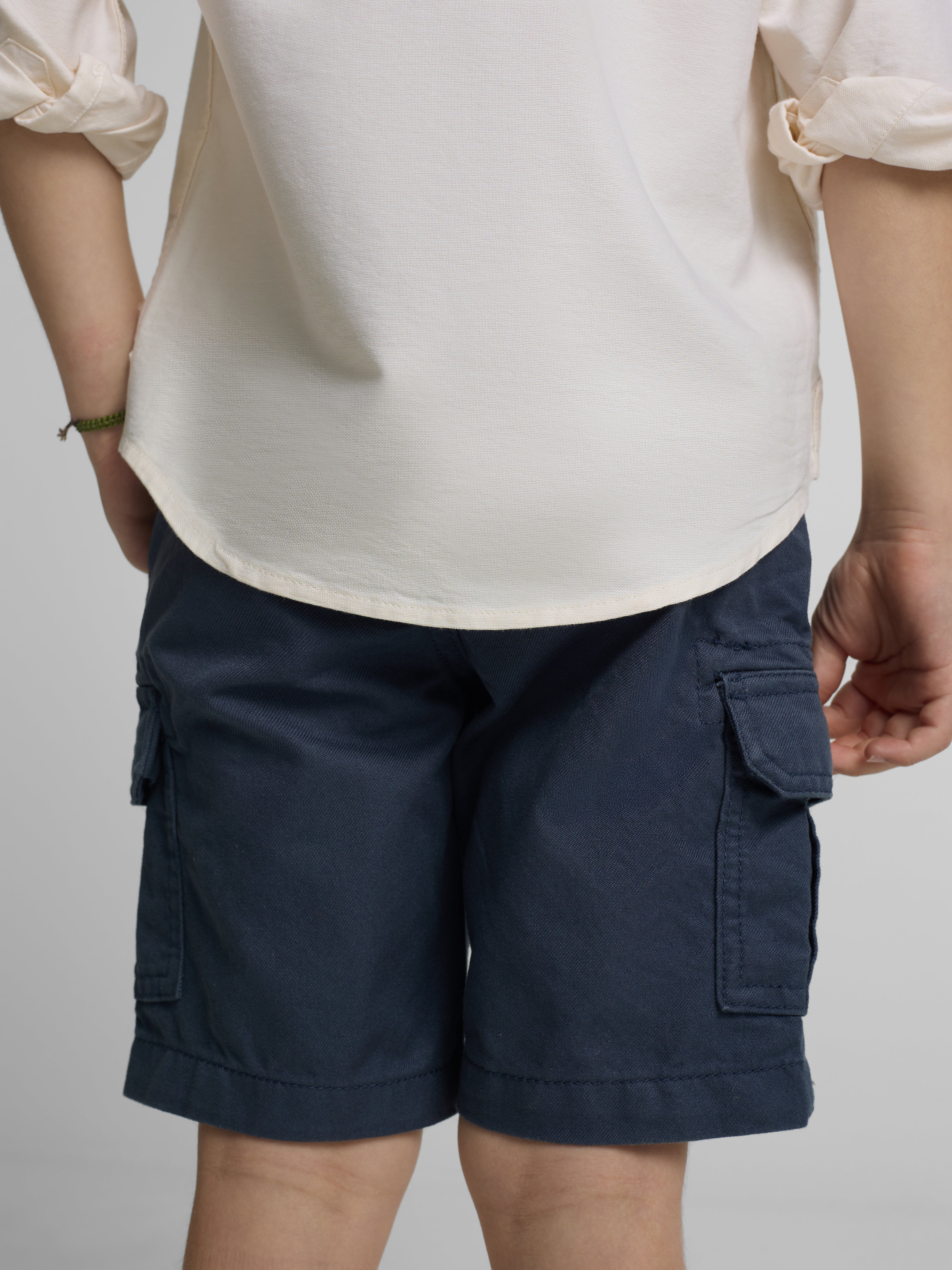 Bermuda kids cargo azul indigo