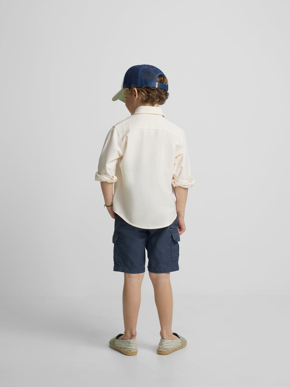 Bermuda kids cargo azul indigo