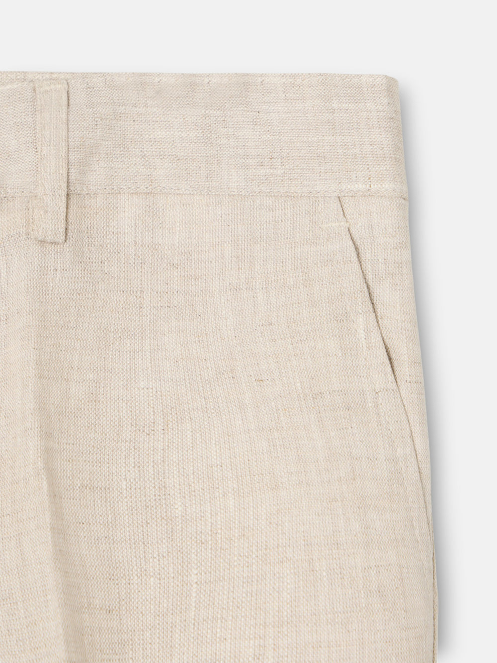 Bermuda kids lino beige medio