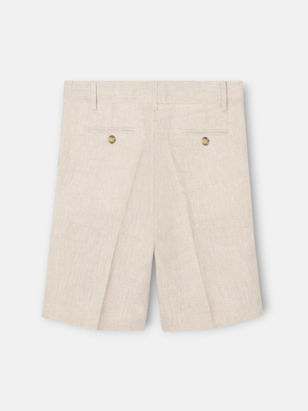 Bermuda kids lino beige medio
