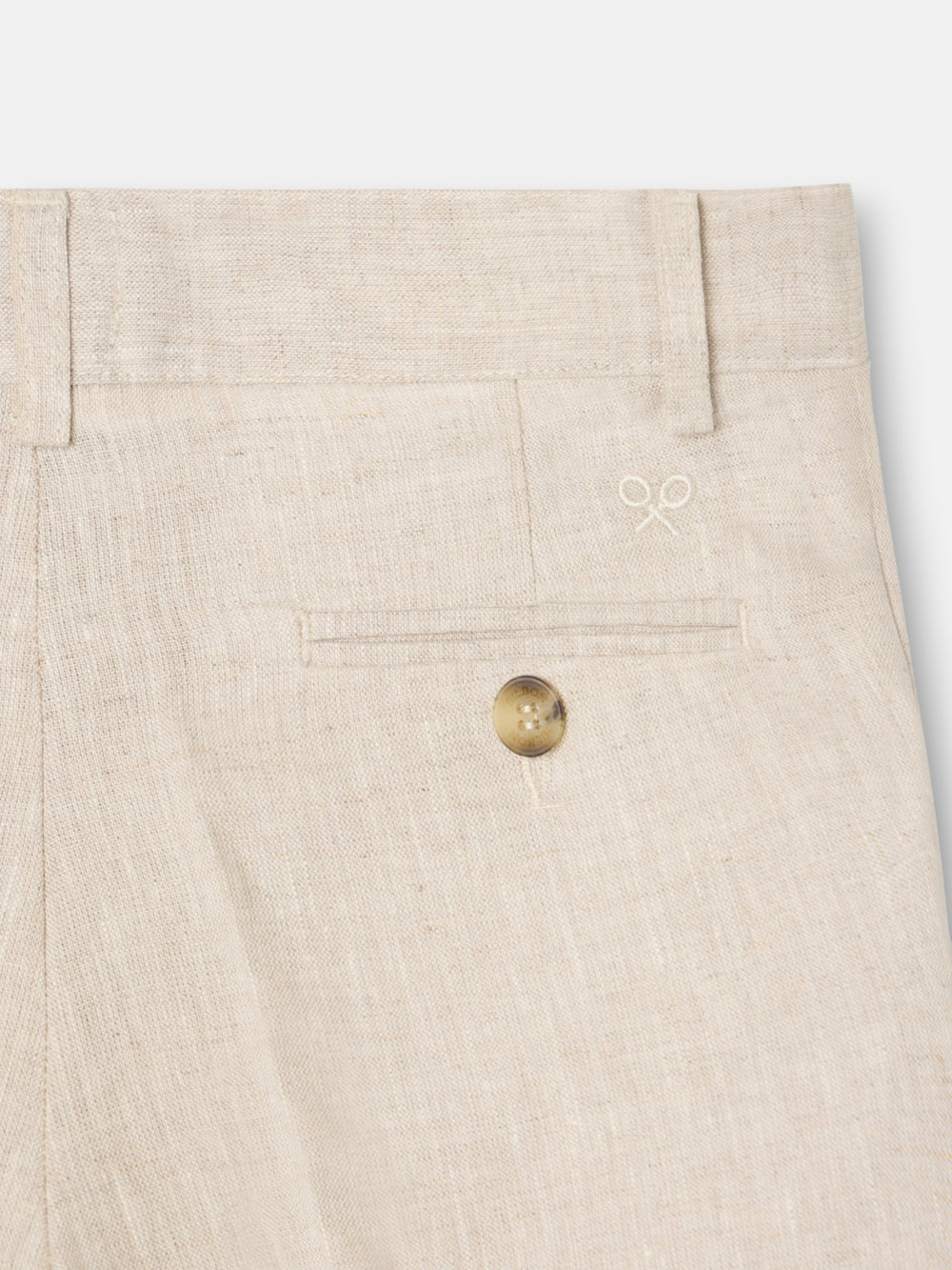 Bermuda kids lino beige medio