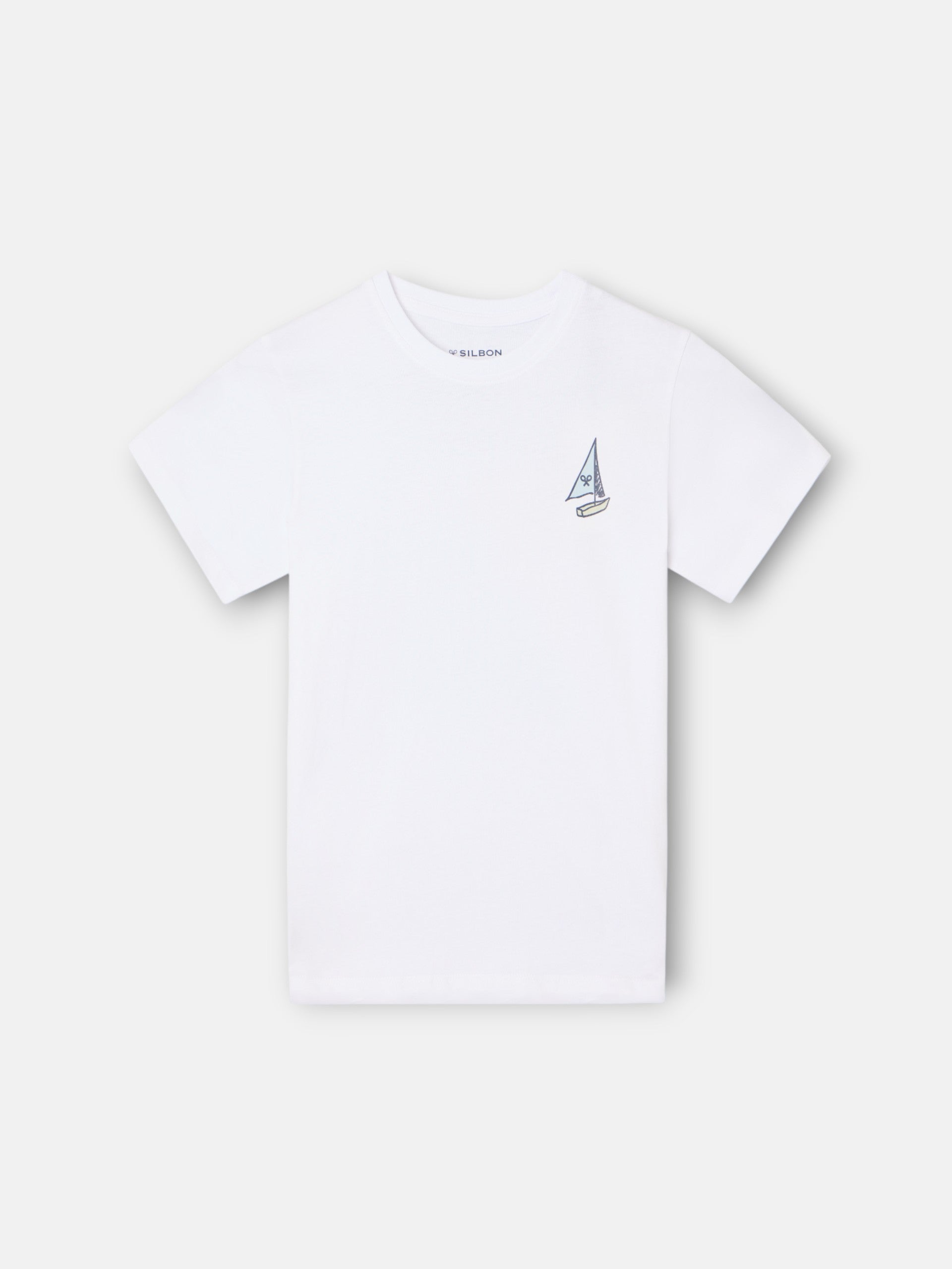 Kids white cotton t-shirt