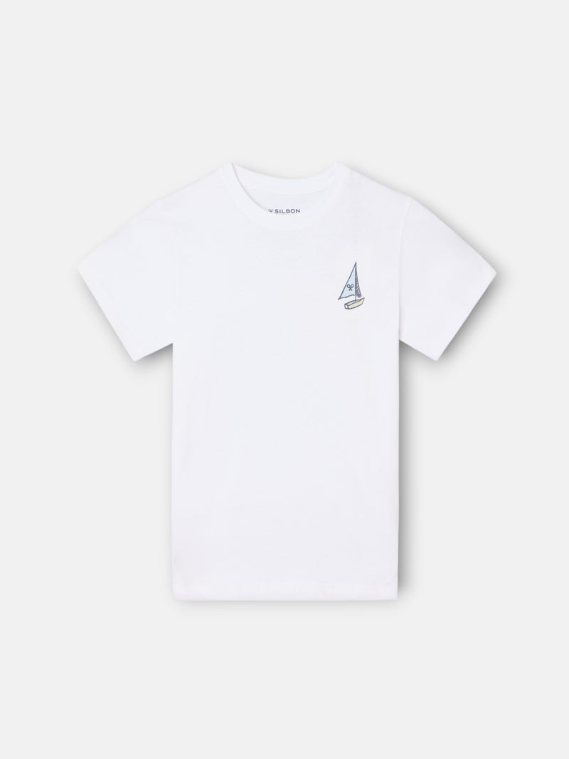 T-shirt kids cote branco