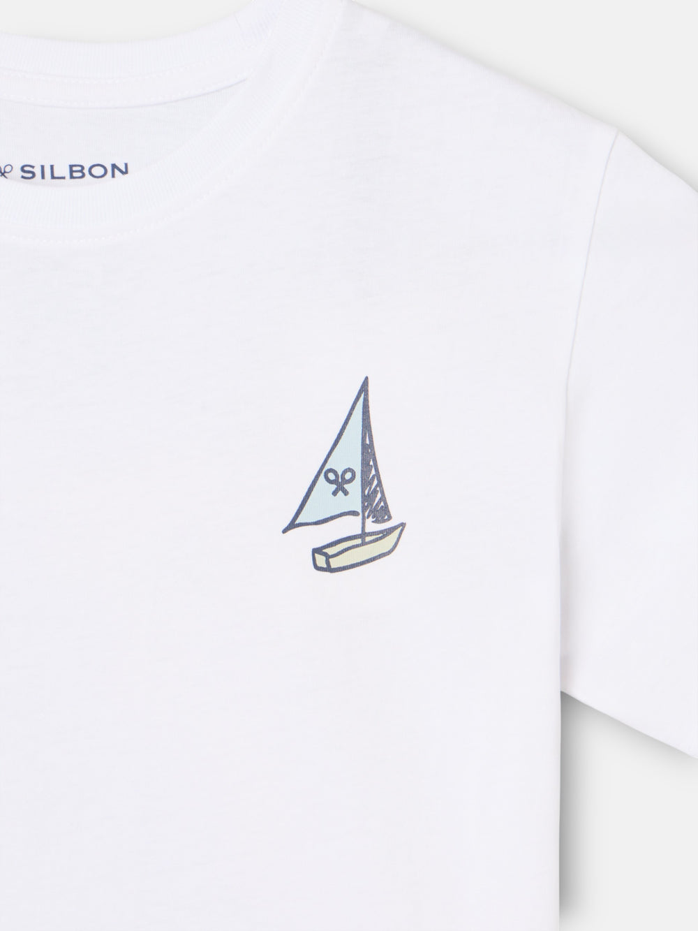 Kids white cotton t-shirt