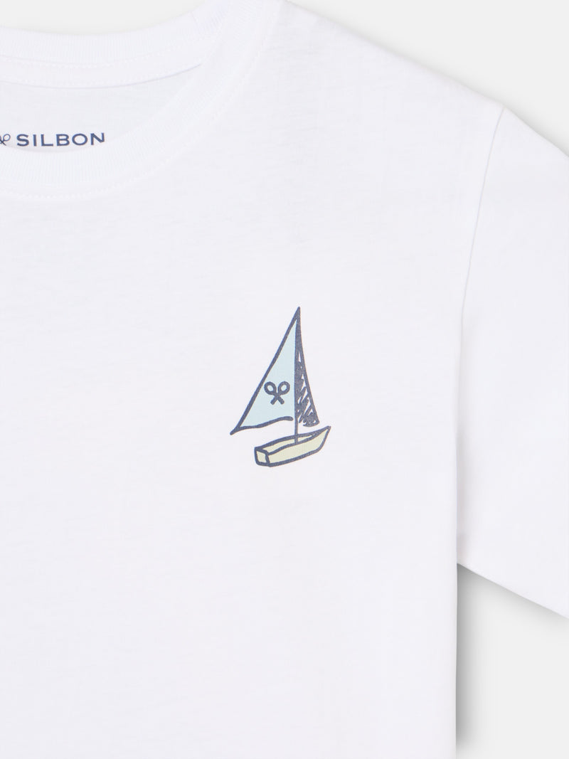 T-shirt kids cote branco