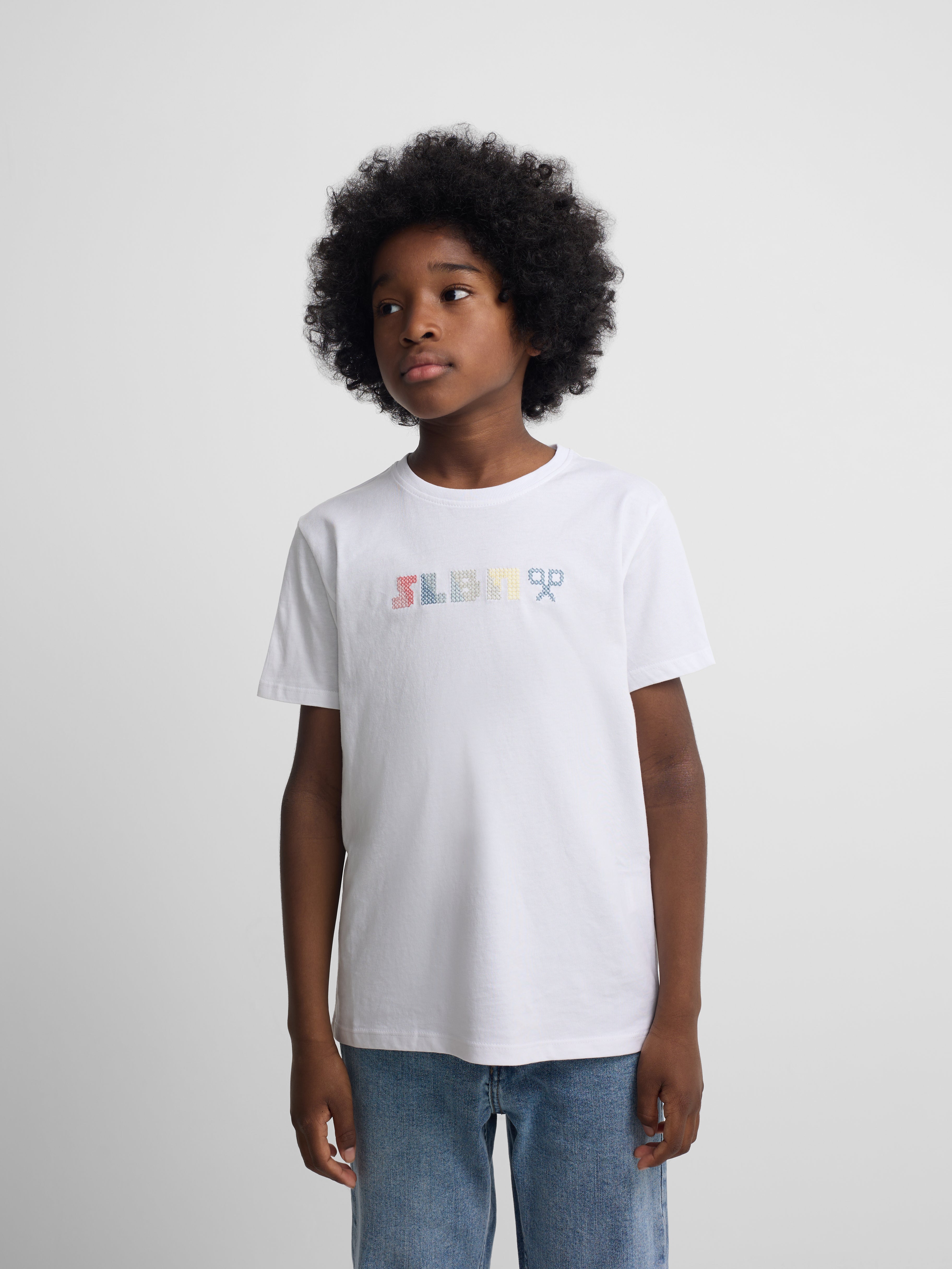 T-shirt blanc SLBN pour enfants