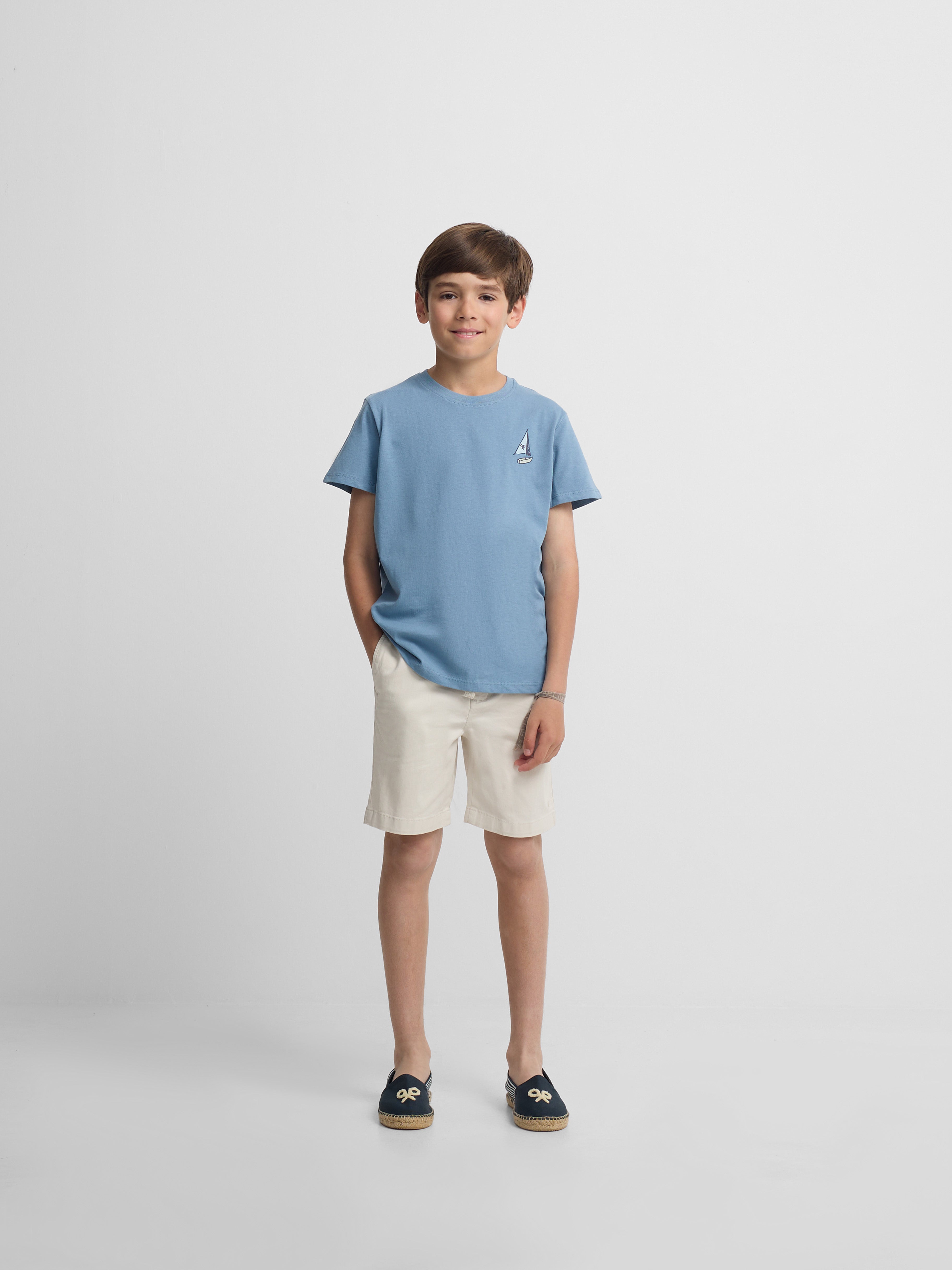 Camiseta kids cote azul