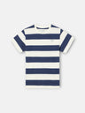 T-shirt enfant rayée vintage bleu