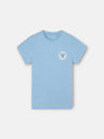 Kids navy blue ethnic racket t-shirt