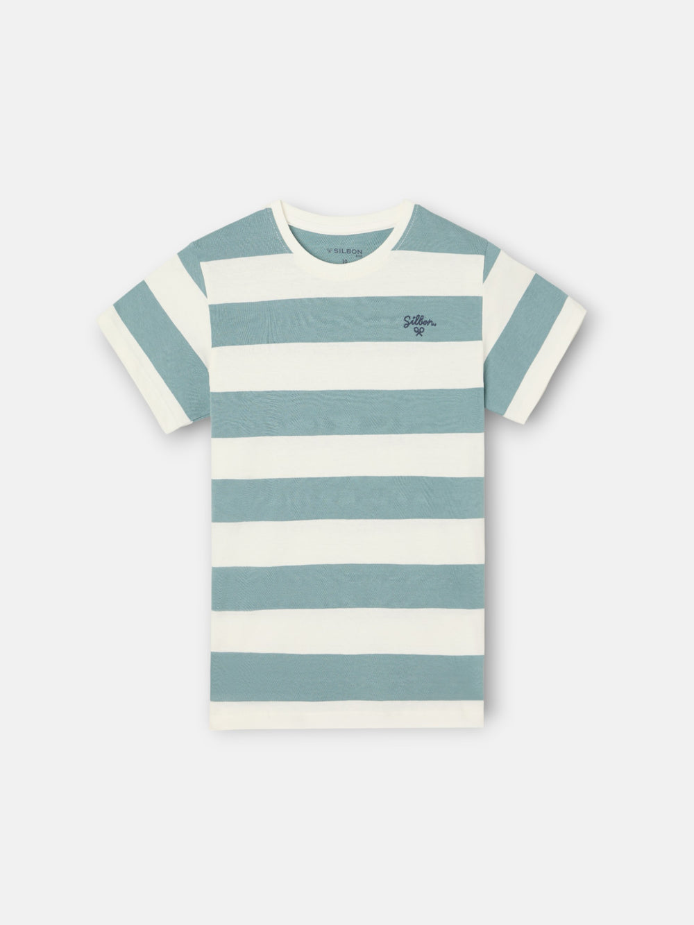 Kids' vintage green striped t-shirt