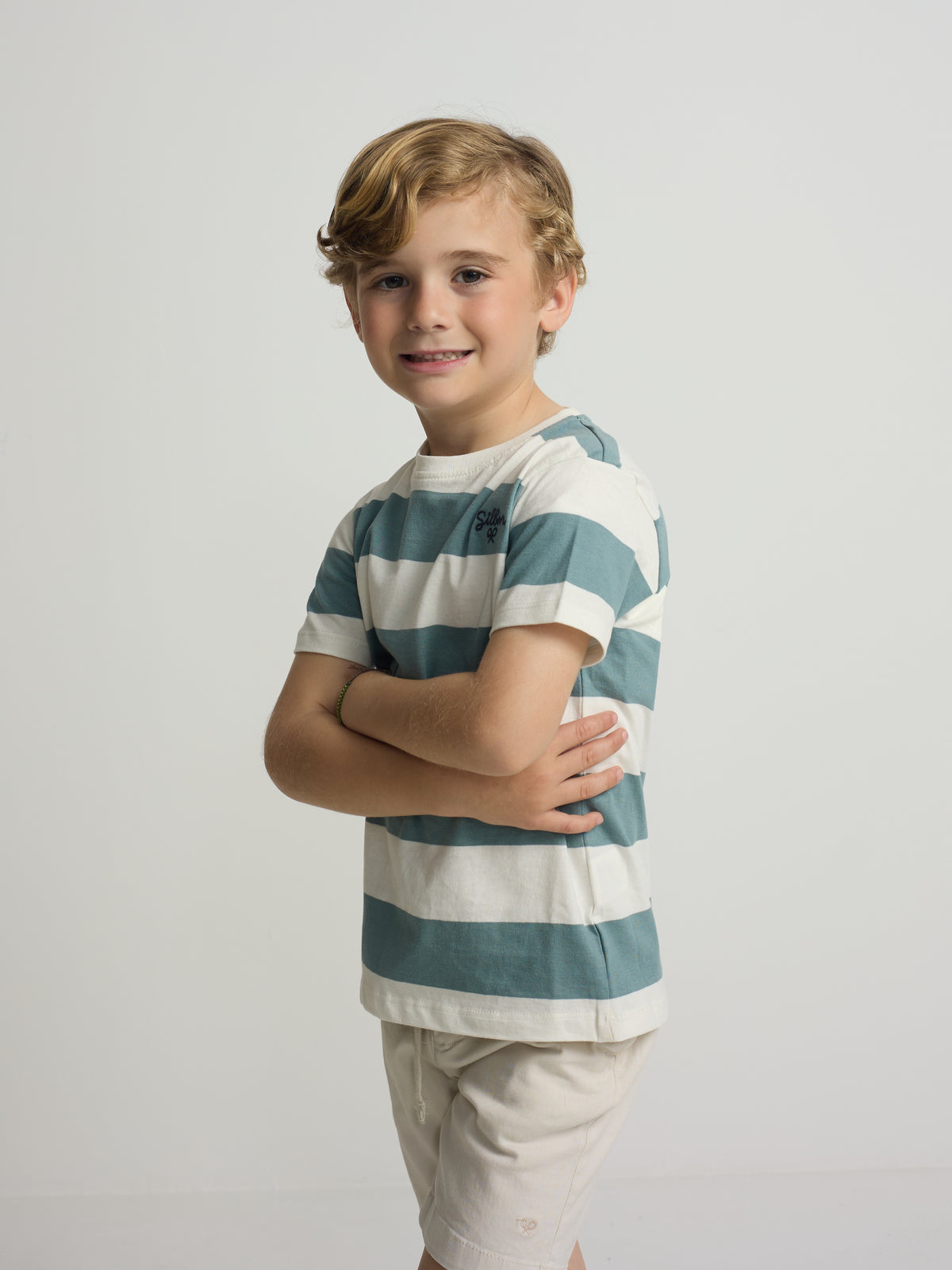 Camiseta kids raya vintage verde