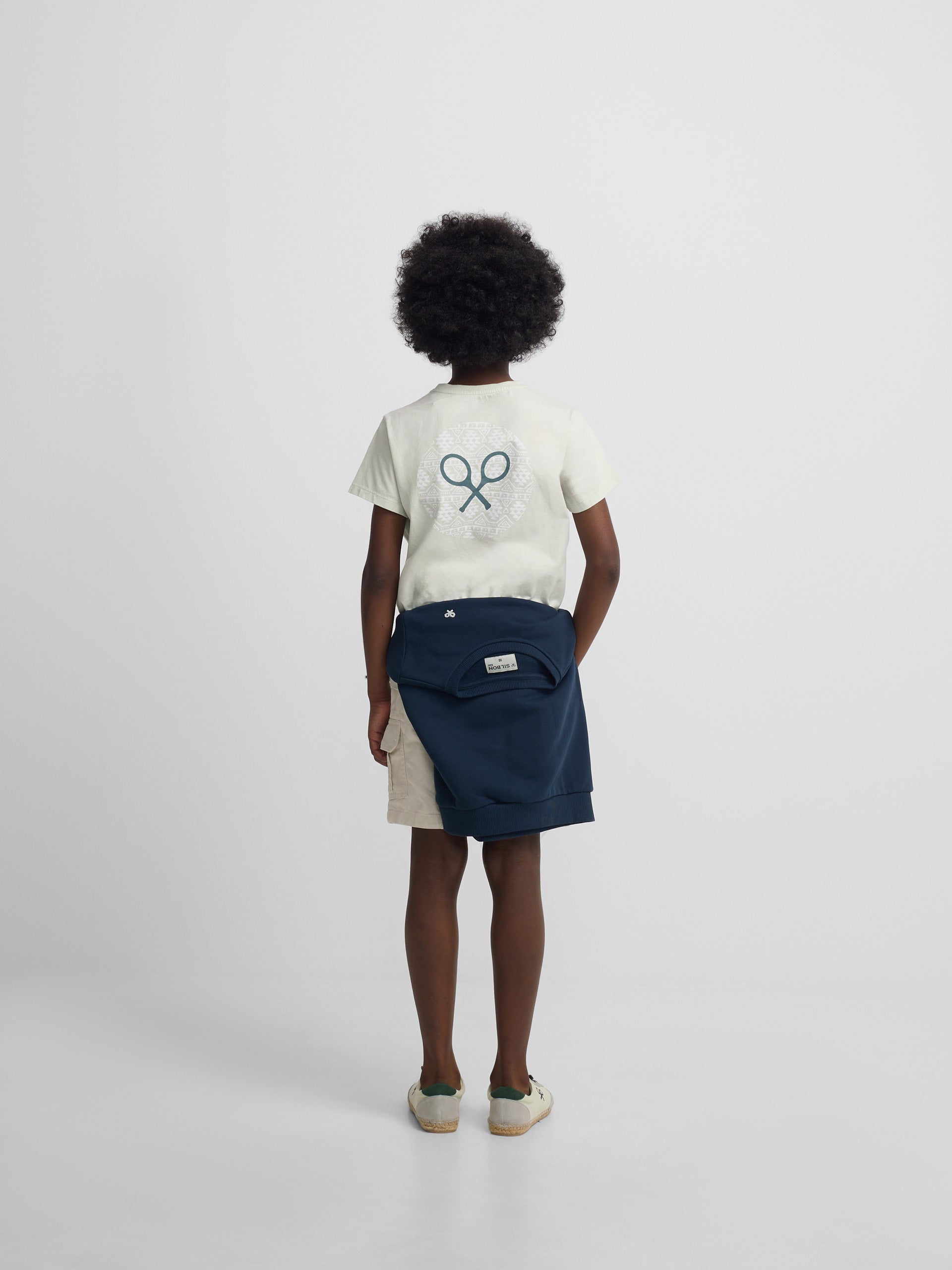 Camiseta kids raqueta etnica verde