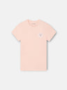 Kids ethnic racket t-shirt coral