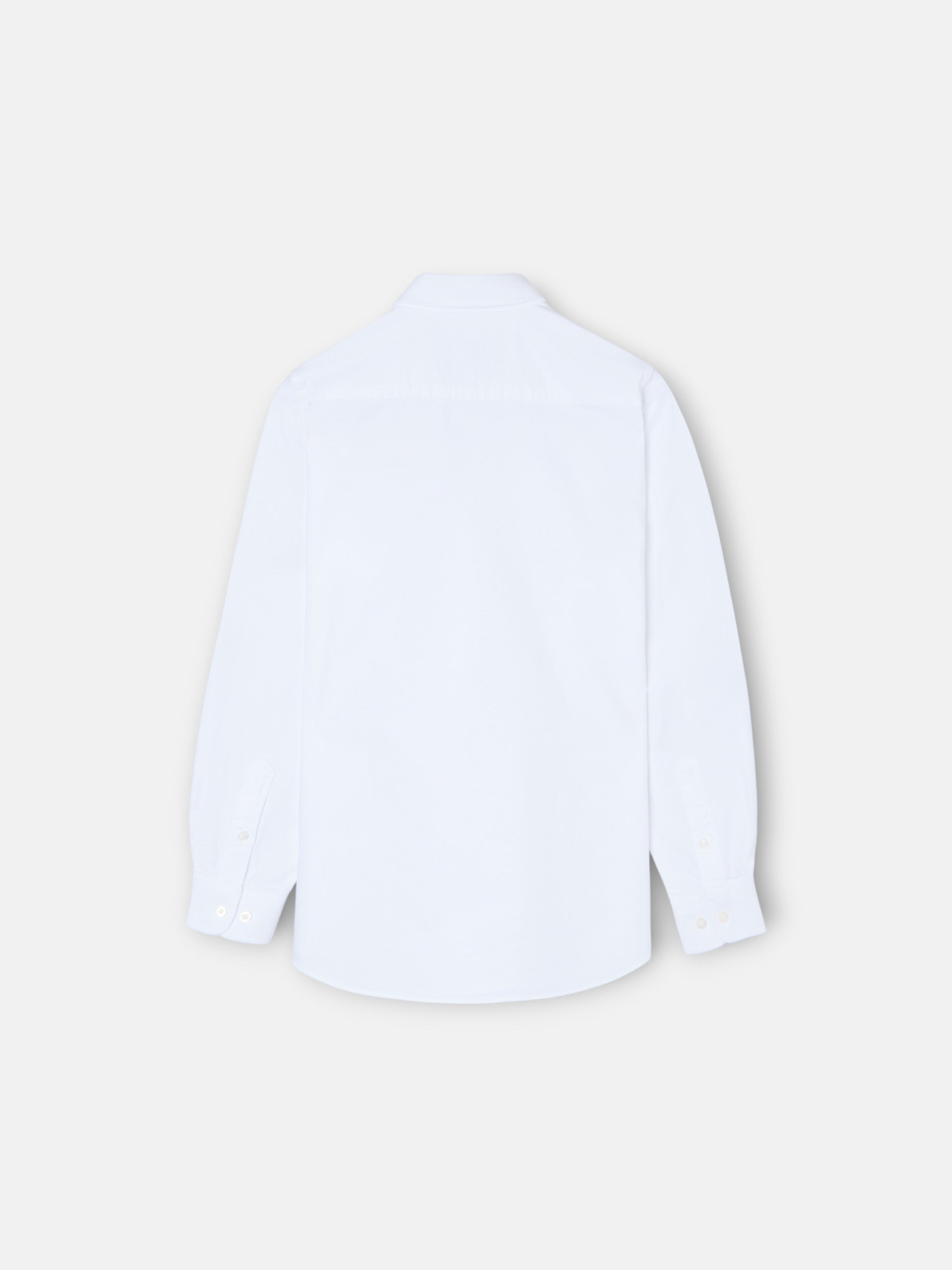 Polo desportivo criança oxford branco